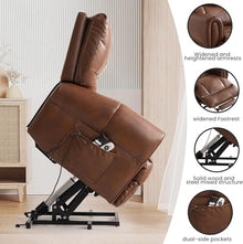 Adjustable Power Lift Recliner with Massage Heat & Extended Footrest