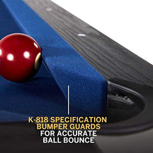 Thornton Modern Drop Pocket Table With Pool Ball and Cue Stick Set Black/Blue