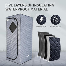 Sauna, Full-Body Home Steam Bath with 4L Steam Pot, Anti-Dry Burning and Automatic Power-Off Functions to Help Refresh and Improve Overall Health.