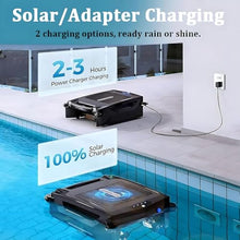 Automatic Solar-Powered Pool Cleaner, Cordless Robot with Smart Navigation, Dual Charging & Speed Options, Efficient Debris Removal for Swimming Pools