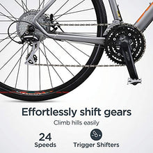 Schwinn Vantage F2 Adult Sport Hybrid Bike 24-Speed Matte Grey