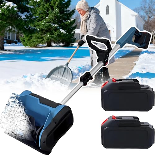 Snow Removal Machine Cordless – Battery-Powered Snow Blower, 2800rpm & 21v Snow Thrower – 26ft Snow Throw, Compact Electric Lifting Snow Shovel for Apartments, Garages & Trucks