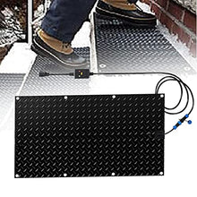 Heated Snow Melting Mats for Walkways, Heated Outdoor Mats - Snow Melting Mats for Winter Snow Removal,No-Slip Sidewalk Heating Mats,10 * 48in(25.4 * 121.9cm)