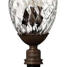 Hinkley Plantation Large Post Top Outdoor Lantern - 4-Light Pineapple Motif, Clear Optic Glass, Copper Bronze Finish