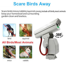 FXNFXLA Automatic Bird Chaser Laser Deterrent, 360° Laser Bird Repellent, App Control Bird Scare Devices, Outdoor Multi-Mode Intelligent Animal Repeller, for Orchards, Farms & Airports B