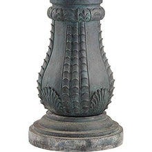 Hampton 56 3/4" High Slate Finish 4-Tier Outdoor Large Fountain with Light