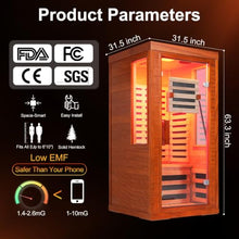 CedarLuma Infrared Sauna with FDA-Certified Red Light Therapy 660nm & 850nm