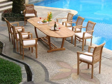 TeakStation Qty 4 - Mas 100% Grade-A Teak Wood Stacking Dining Arm/Captain Chair #TSDCARMS4