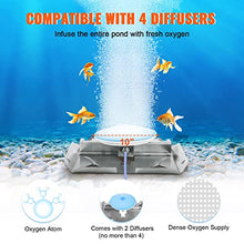 VEVOR Pond Aerator, 550W Power, 5.2CFM for Up to 3 Acre 50' Lake, Includes 3/4 HP Compressor & 2 100' Weighted Tubings & 2 Diffusers, Air Compressor for Deep Water Oxygen Circulation