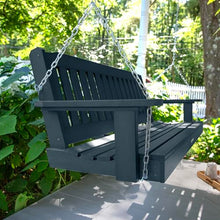 Highwood Lehigh Porch Swing, 5 Feet, Federal Blue