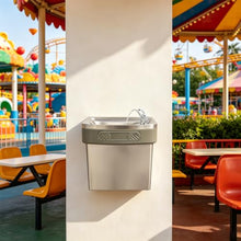 Wall Mounted Water Fountain, Commercial Hydration Station for Indoor & Outdoor in School, Parks, Courts & More, Stainless Steel Water Drinking Fountain High Capacity Cooling, One-Click Water Output