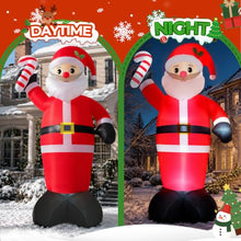 12FT Christmas Inflatable Outdoor Decoration, Santa Christmas Inflatable with Build-in LEDs for Xmas Party Outdoor Yard Garden Lawn Winter Decor