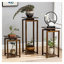 Garden Plant Pot Riser Potted Plant Stand Decorative Flower Pot Rack Indoor Planter Holders Pots Containers Supports Corner Display Stand Garden Plant Stand Display Stand (Size : Medium) ( )