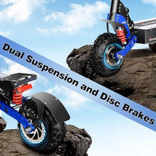 Toursor Electric Scooter 60V 3000W Dual Drive Foldable Off-Road Blue