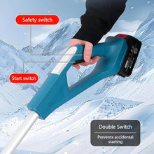 Electric Snow Removal Thrower, Flexible Snow Thrower with 26ft Throw Distance, Compact & Lightweight Snow Blower for Patio, Deck, Driveway(One Battery)