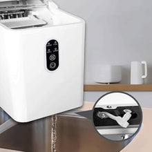 TEDILUVI Home Small Round Ice Maker Mini Desktop Manual Water Portable
