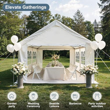 Heavy-Duty Outdoor Canopy Tent with Removable Sidewalls and Reinforced Steel Frame for Backyard, Patio, or Commercial Use (10X20')