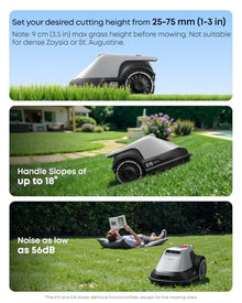 eufy Robot Lawn Mower E15, Auto Mapping, Pure Vision Navigation