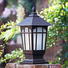 YOtat Outdoor Ip65 Waterproof Column Lamp E27 Single Head Table Lamp Garden Landscape Lawn Villa Base Street Lamp Corridor Fence Lamp