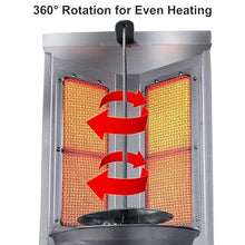 Eastnmythet Home Kebab Machine, Gas Rotisserie Grill, Vertical Rotisserie Oven Grill, Automatic Spinning Smokeless Grill