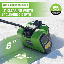 HYUIO 1200W Electric Snow Blower, 1800RPM Handheld Cordless Snow Shovel with 2 Battery, 8m Throwing Outdoor Snow Clearing Artifact, Adjustable Direction, Rechargeable Small Snowplow for School Roads