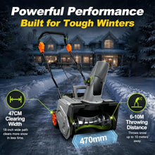 40V Battery Powered Snow Thrower Kit with Dual Batteries