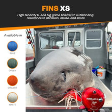 FINS XS Big Game Braid Fishing Line Orange 100 lb 4000 Yds
