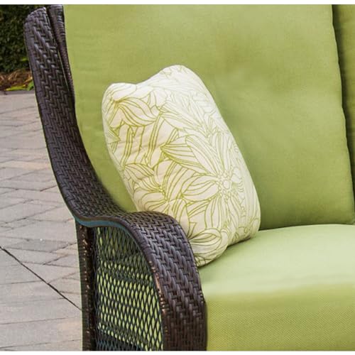 Hanover Green Replacement Orleans Sofa Set with Weather-Resistant Cushions and Accent Pillows