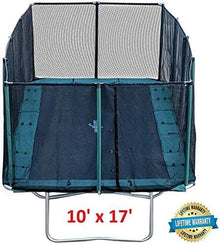 Galactic Xtreme Gymnastic Rectangle Trampoline with Safety Net 10x17 Ft