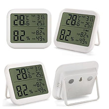 ASWRTYJO ABS Electronic Large-screentemperature Humidity Meter Memory Indoor Home
