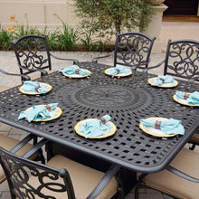 Darlee Signature 64 X 64 Inch Propane Fire Pit Dining Table Antique Bronze