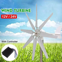 Mdxtog 12V 24V Wind Turbine Generator with Charge Controller, 800W Free Energy Generator for Home Energy Supplementation
