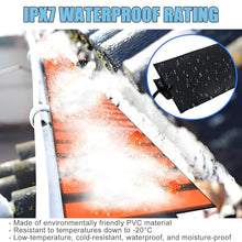 SICWEDIM Roof Heat Metal Panel for Ice Dams,Snow Melting Heat Mats for Roof and Gutters,Solar Panel Heated Roof De-Icing Kit,Self-Regulating Heated Roof (360cm/11.8ft)