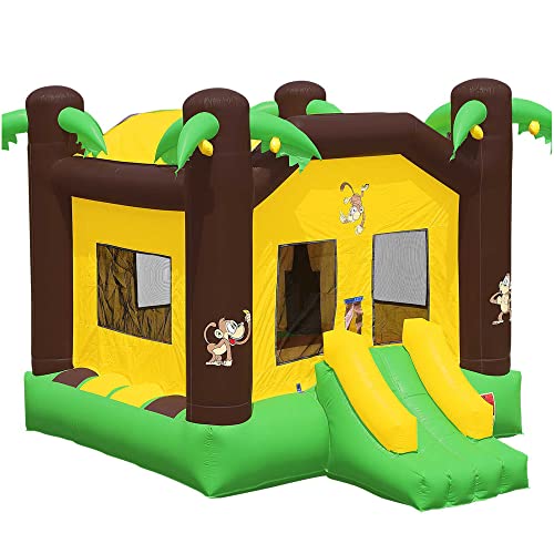 Inflatable HQ Commercial Jungle Bounce House 100% PVC with Blower