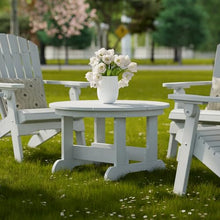 Wildridge Heritage Conversation Table, White - Outdoor Weather Resistant Recycled Plastic Furniture for Patio