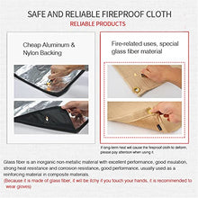 ZENIXXXX Camping Fireproof Cloth Grill Mat Picnic Barbecue Heat Insulation Pad Flame Retardant Glass Fiber Outdoor Blanket(M)