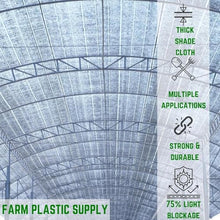 Farm Plastic Supply - Aluminet Silver Shade Cloth - 70% Reflective Aluminet Shade Cloth Garden Netting (7' x 200')