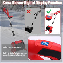 Battery Snow Shovel with Batteries – Lightweight Foldable Snow Removal Machine, 30 Min Runtime, Battery Powered Snow Thrower with LCD – Use On Driveways, Gardens, Pathways