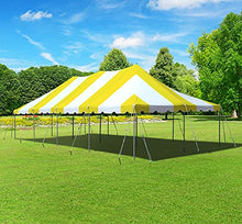 TentandTable 20' x 40' Premium Commercial Pole Tent with Yellow & White Top