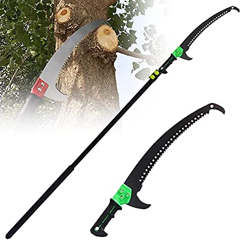 Telescopic Pole Saw,Landscaping Telescopic Pruning Saw, Branch and Leaf Trimmer with Telescopic Handle, High-Altitude Tree Pruning Saw,7.2M/24FT
