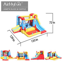 AirMyFun Inflatable Rocket Theme Bounce House Blue