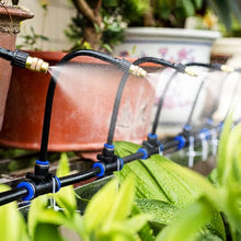 Automatic Misting Sprinkler System with Removable Irrigation Dripper, Adjustable Water Output Spray Kit, Greenhouse/Garden Watering Device