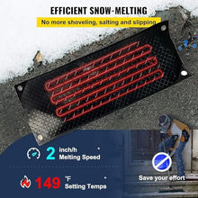 iumLeap Heated Snow Melting Mats - Rubber Ice & Snow Pads with 5ft Power Cord for Walkways, Steps, Decks, and Sidewalks - Available in 1 to 5 Pack Options, 3 Piece-10 * 48in