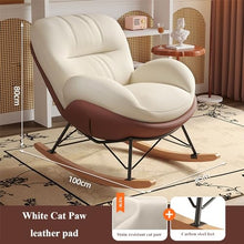 MHJKHG Terrace Comfortable Rocking Chair,Modern Lounge Chair for Balcony,Indoor Bedroom Rocking Chair,Sofa Lounger with Cushion,Ergonomic Chairs,Outdoor G