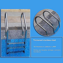 Inground Pool Ladder Stainless Steel Swimming Pool Ladder Steps Max Load 200kg Embedded Installation Anti-Rust Handrail