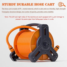 Wall Mounted Water Pipe Bracket for Hose Reel Truck, Portable Hose Reel for Household Floor Flushing Hose Truck, Sprinkler Tool (Hose Cart+30m Pipe)