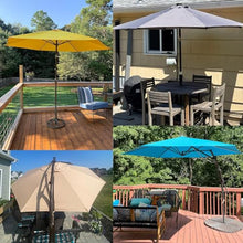 GAZOGJ Replacement Patio Umbrella Canopy 6.6-9.8Ft - Uv Resistant Polyester Fabric Cover for Market Umbrella - Perfect for Pool Deck Yard & Beach,Khaki-6 Ribs: 3.0m/9.8ft