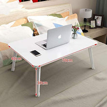 NRFJFOP Portable Computer Desk, Rectangular Simple Folding Table Multi-Function Outdoor