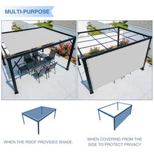 E&K 16'x32' Waterproof Sun Shade Sail Straight Edge Rectangle Canopy Shade Cover with Grommets UV Block for Pergola Backyard Garden Patio Deck Outdoor (Light Gray)