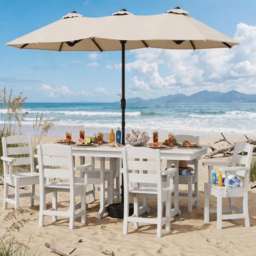 YITAHOME 71" HIPS Outdoor Dining Table for 6